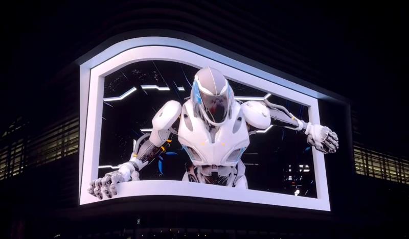 Ag亚洲集团超8K裸眼3D巨屏点亮；翟